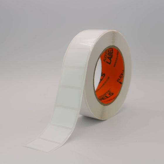 Flex-A-Freeze: 22mm(h) x 32mm(w) White Polymer Labels