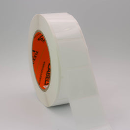 Flex-A-Freeze: 32mm(h) x 32mm(w) White Polymer Labels