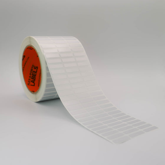 Flex-A-Versal: 6mm(h) x 23mm(w) Silver Polyester Labels