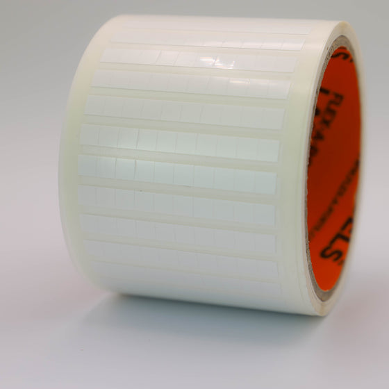 Flex-A-Versal: 6mm(h) x 6mm(w) White Polyester Labels