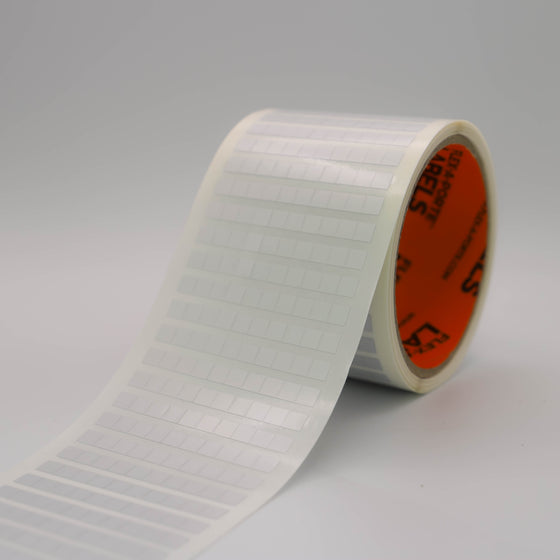 Flex-A-Versal: 6mm(h) x 6mm(w) Silver Polyester Labels
