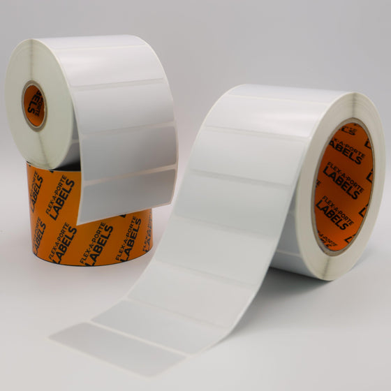 Flex-A-Versal: 25mm(h) x 70mm(w) Silver Polyester Labels