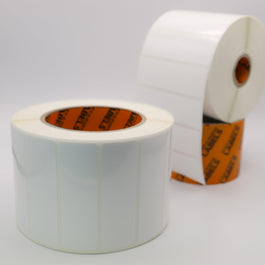 White Polyester Value Solvent Acrylic Adhesive - 2,000 Per Roll Flex Porte FLEX industrial labels value solvent acrylic Adhesive - 2,000 Per Roll white polyester
