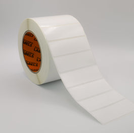 Flex-A-Freeze: 25mm(h) x 79mm(w) White Polymer Labels.