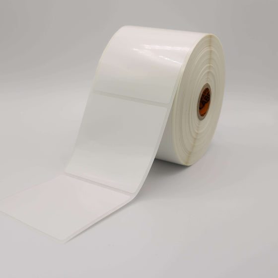 Flex-A-Versal: 70mm(h) x 71mm(w) White Polyester Labels