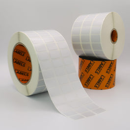 Silver Polyester Universal Solvent Acrylic Adhesive - 10,000 Per Roll Flex Porte FLEX industrial labels silver polyester universal solvent acrylic Adhesive - 10,000 Per Roll
