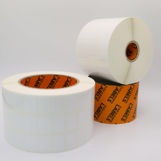 Flex-A-Versal: 13mm(h) x 20mm(w) White Polyester Labels