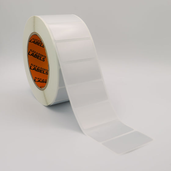 Flex-A-Versal: 25mm(h) x 51mm(w) Silver Polyester Labels