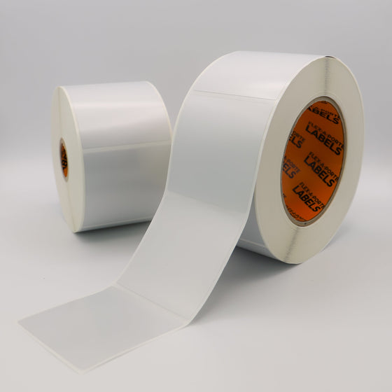 Flex-A-Versal: 60mm(h) x 60mm(w) Silver Polyester Labels