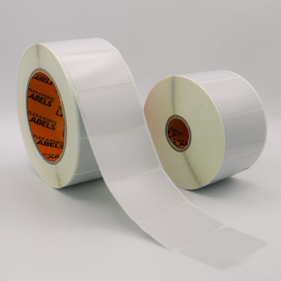 Flex-A-Versal: 32mm(h) x 51mm(w) Silver Polyester Labels