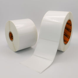 48mm 61mm White Polyester Value Solvent Acrylic Adhesive Flex Porte 48x61 FLEX 024 industrial labels universal solvent acrylic adhesive white polyester